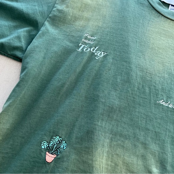 Green Acid Wash Boxy T-shirt XL - Picture 6 of 9